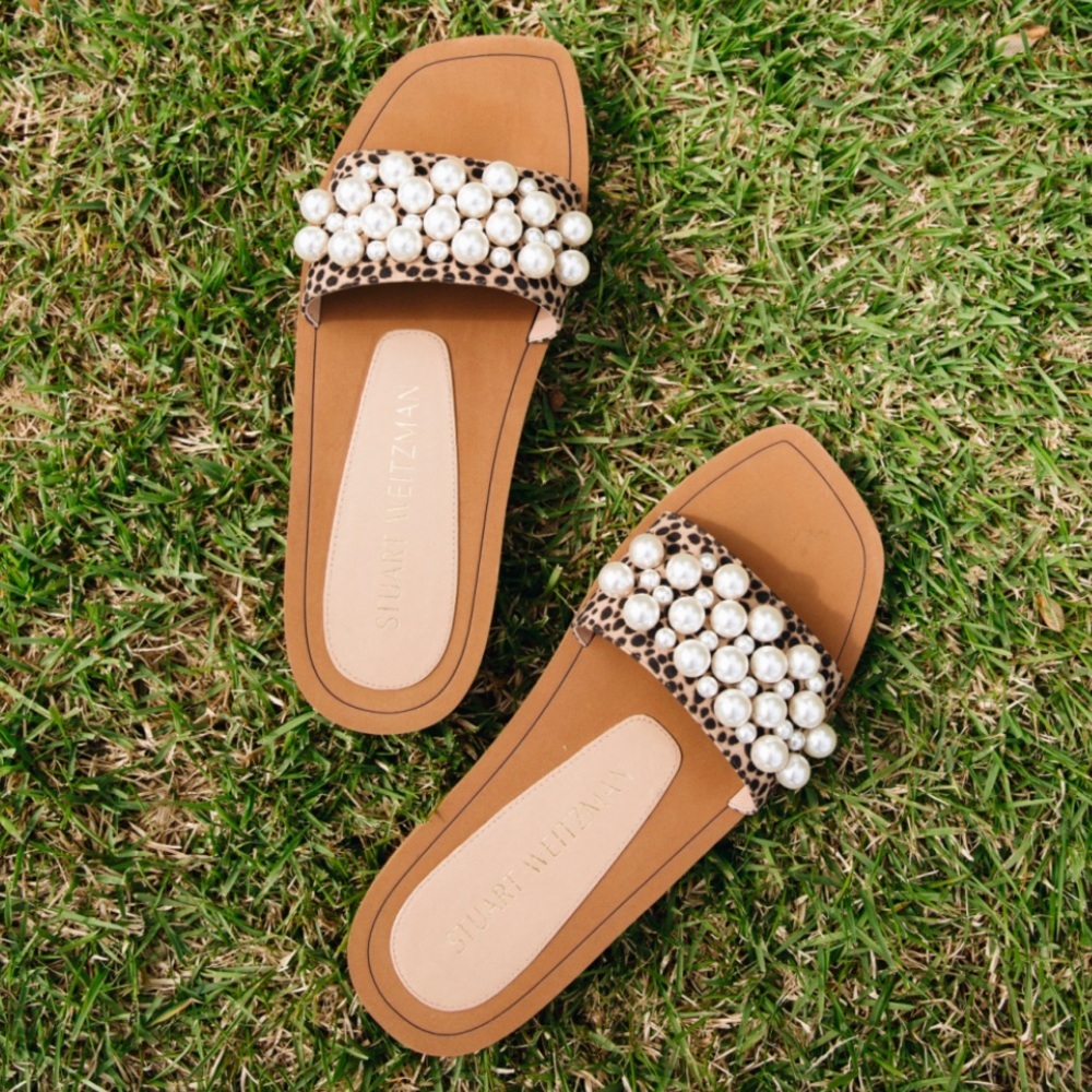 Stuart weitzman leopard pearls - Picture 2 of 4